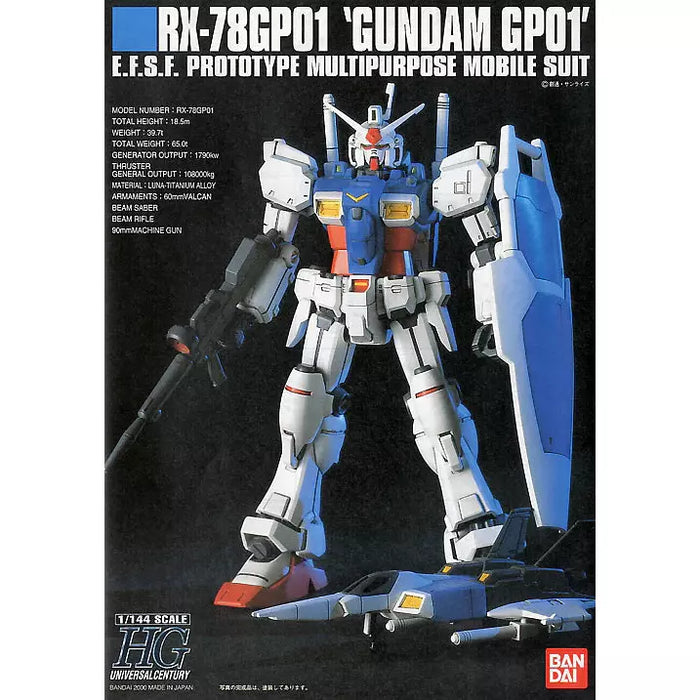 Bandai  HGUC 1/144 #13 GP01 Gundam New - Tistaminis