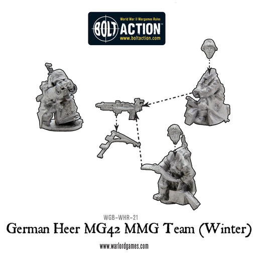 Bolt Action German Heer MMG Team ( Winter ) New - Tistaminis