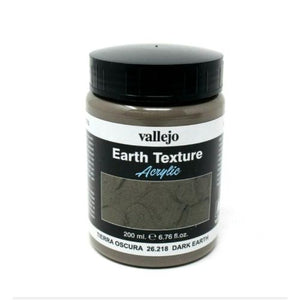 Vallejo Texture Dark Earth (200ML) VAL26218 - TISTA MINIS