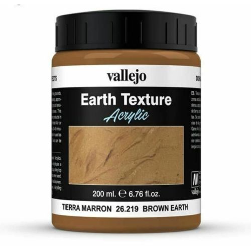 Vallejo Brown Earth 200ml Texture New - TISTA MINIS