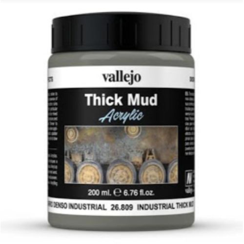 Vallejo Texture VAL26809 INDUSTRIAL THICK MUD 200ML - TISTA MINIS