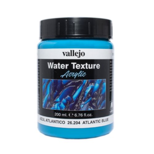 Vallejo Texture VAL26204 WATER-ATLANTIC BLUE (200ML) - TISTA MINIS