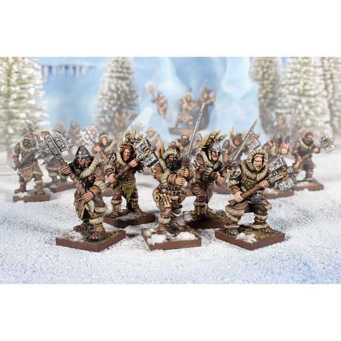 Kings of War - Northern Alliance Clansmen Regiment w/ Two Handed Weapons New - Tistaminis