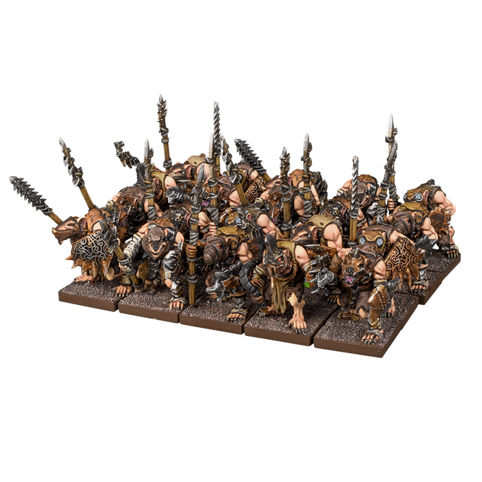 Kings of War Ratkin Warriors Regiment New - Tistaminis