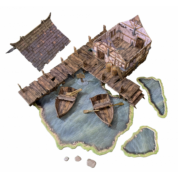 BATTLE SYSTEMS TERRAIN LAKE HOUSE NEW - Tistaminis