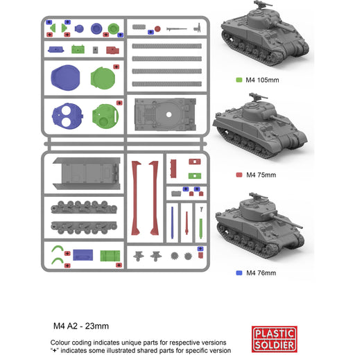 Plastic Soldier WW2V20034 1/72 M4A2 SHERMAN New - Tistaminis