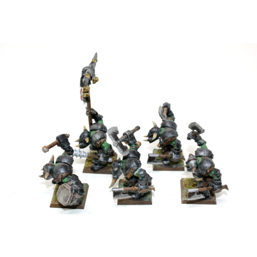 Warhammer Orcs and Goblins Black Orcs Well Painted - JYS2 - Tistaminis