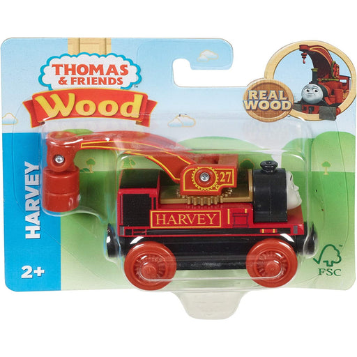 Thomas & Friends Real Wood Harvey Industrial Crane Engine - Tistaminis