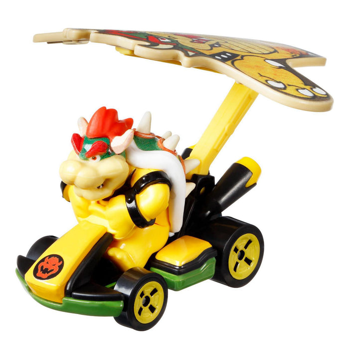 Hot Wheels Mario Kart GVD33 BOWSER Standard Kart & Bowser Kite - Tistaminis