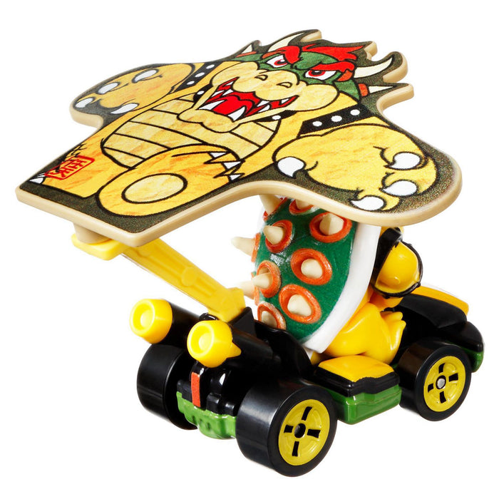 Hot Wheels Mario Kart GVD33 BOWSER Standard Kart & Bowser Kite - Tistaminis