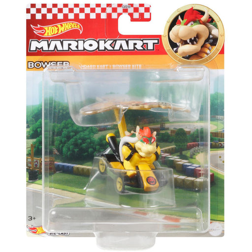 Hot Wheels Mario Kart GVD33 BOWSER Standard Kart & Bowser Kite - Tistaminis