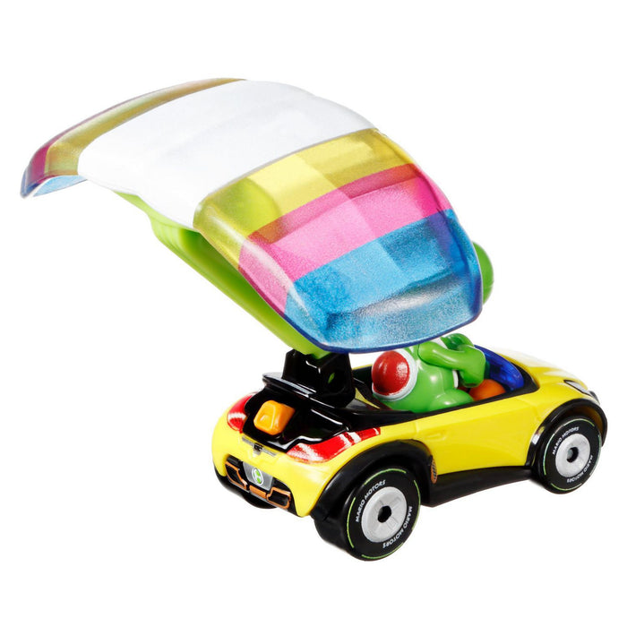 Hot Wheels Mario Kart GVD32 YOSHI Sports Coupe & Parafoil - Tistaminis