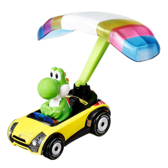 Hot Wheels Mario Kart GVD32 YOSHI Sports Coupe & Parafoil - Tistaminis