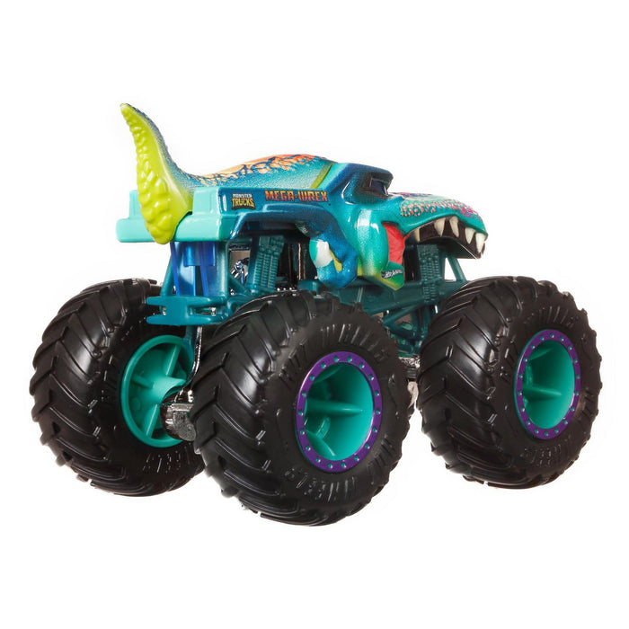 Hot Wheels Monster Trucks Mega Wrex #16 2-Pack Vehicles 1:64 Scale - Tistaminis