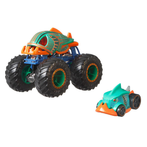 Hot Wheels Monster Trucks Green PIRAN_AHHHH 2-Pack Vehicles 1:64 Scale - Tistaminis