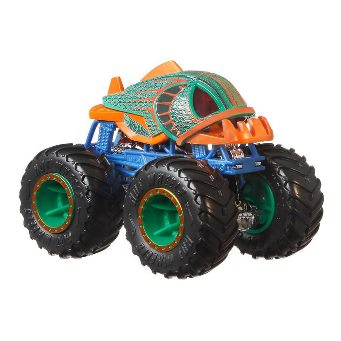 Hot Wheels Monster Trucks Green PIRAN_AHHHH 2-Pack Vehicles 1:64 Scale - Tistaminis