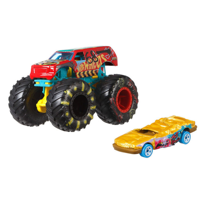 Hot Wheels Monster Trucks Dem Derby #68 2-Pack Vehicles 1:64 Scale - Tistaminis