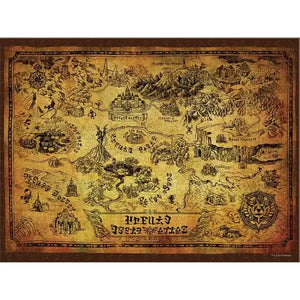 The Legend of Zelda “Hyrule Map” Puzzle 550pc NEW - Tistaminis