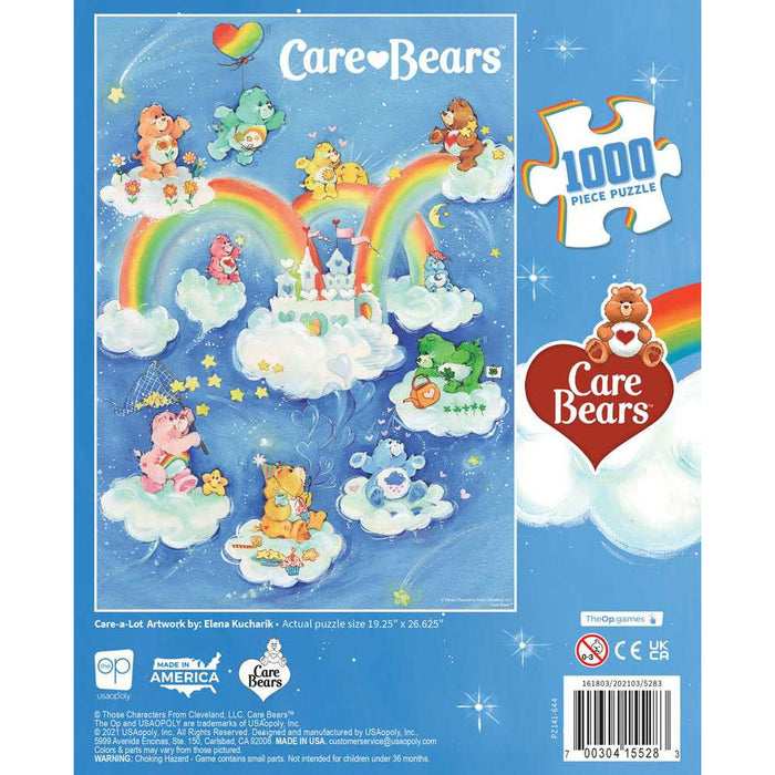 PUZZLE 1000PC CARE BEARS "CARE-A-LOT" NEW - Tistaminis