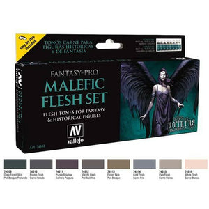 Vallejo Fantasy Pro Paint Set: Malefic Flesh - VAL74102 - TISTA MINIS