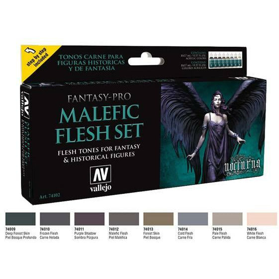 Vallejo Fantasy Pro: Malefic Flesh Set