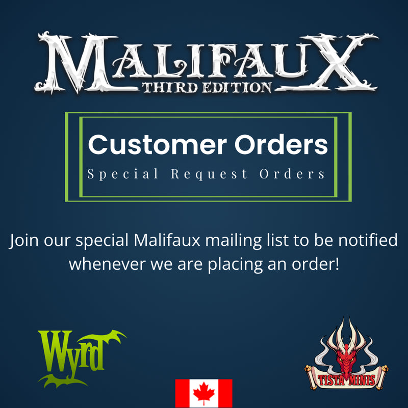 Malifaux Ordering Mailing List - Tistaminis