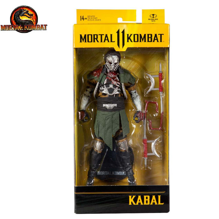 MCFARLANE TOYS MORTAL KOMBAT 7" FIGURE KABAL BLOODY VERSION NEW - Tistaminis