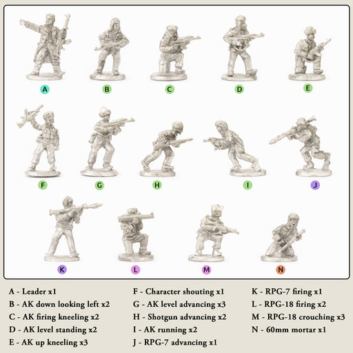 Team Yankee Americans Militia Group (x26 Fig New - Tistaminis