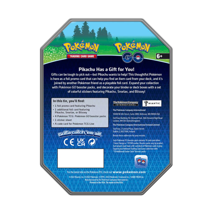 Pokemon GO Gift Tin - Snorlax New - Tistaminis