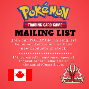Pokemon Ordering Mailing List - Tistaminis