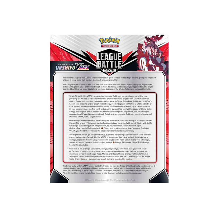 POKEMON LEAGUE BATTLE DECK URSHIFU Single Strike VMAX - Tistaminis