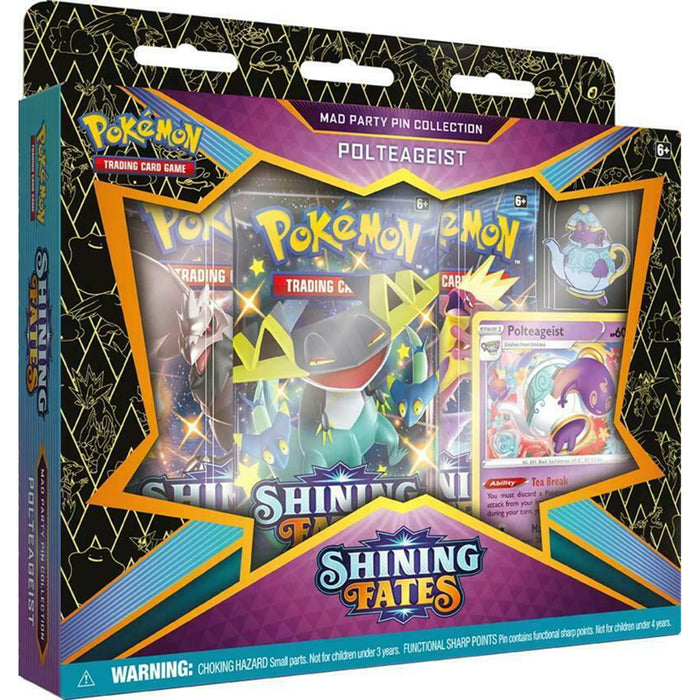 Pokemon Shining Fates Mad Party Pin Polteageist New - Tistaminis