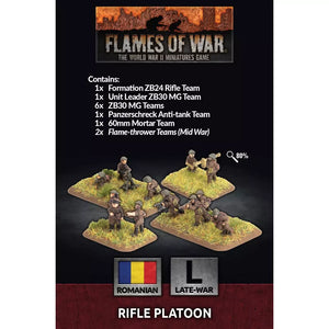 Flames of War Romanian Rifle Platoon (x50) New - Tistaminis
