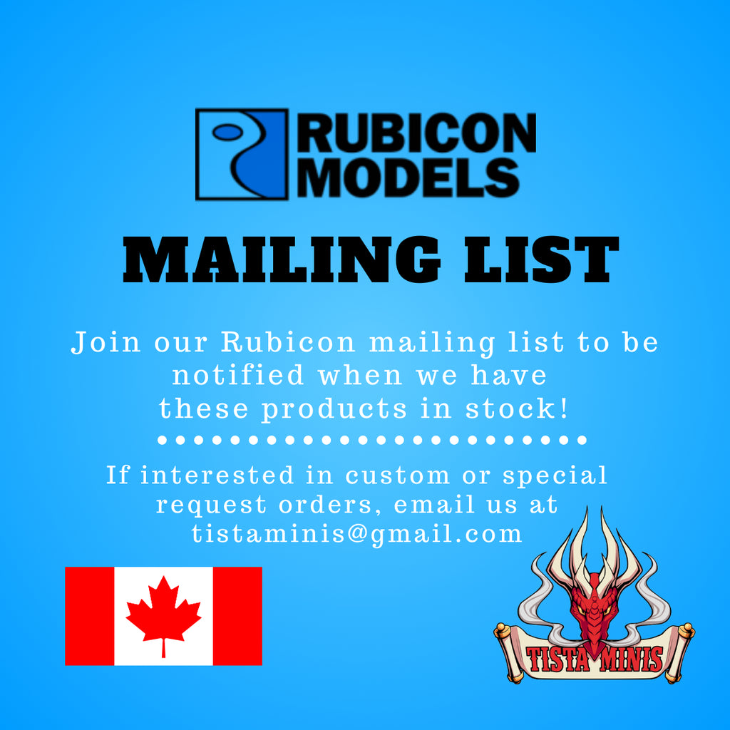 Rubicon Models Ordering Mailing List - Tistaminis