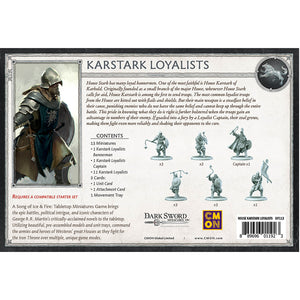 Song of Ice and Fire Karstark Loyalist New - Tistaminis