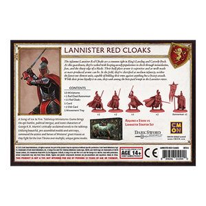 Song of Ice and Fire LANNISTER RED CLOAKS New - Tistaminis