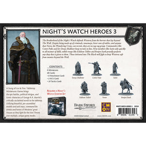 Song of Ice and Fire Night's Watch Heroes Box #3 New - Tistaminis