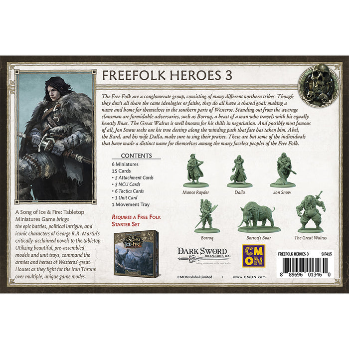 Song of Ice and Fire Free Folk Heroes Box #3 New - Tistaminis