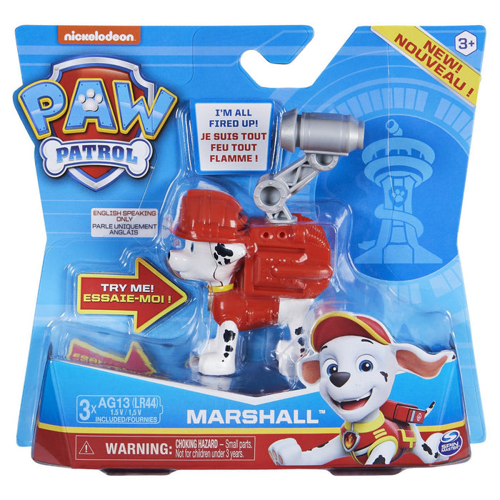 Paw Patrol Action Pack Pup and Badge Marshall with Sounds and Phrases - Tistaminis