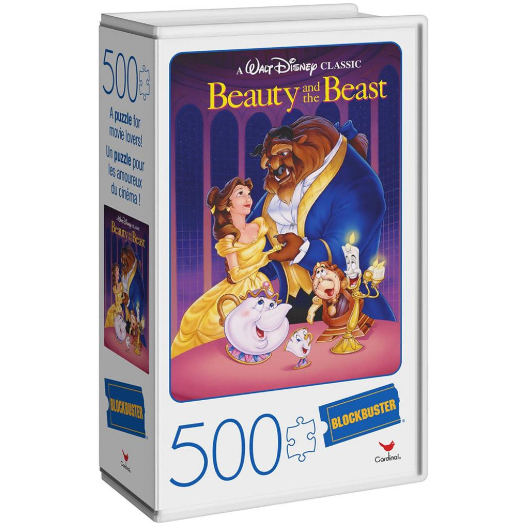 Blockbuster Video: Disney's Beauty and the Beast 500pc Puzzle in Retro VHS Case - Tistaminis