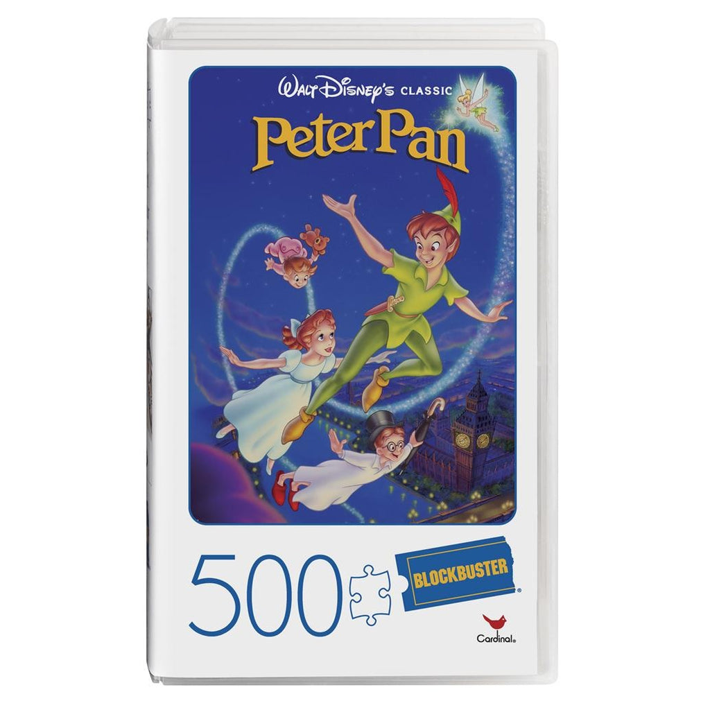 Blockbuster Video: Disney's Peter Pan 500pc Puzzle in Retro VHS Case - Tistaminis