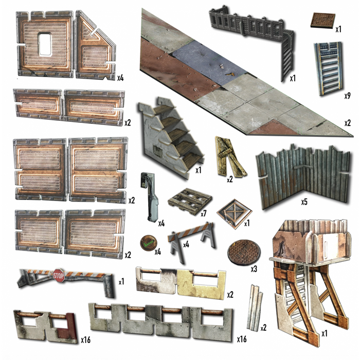 Battle Systems Terrain - Shanty Town Core Set New - Tistaminis