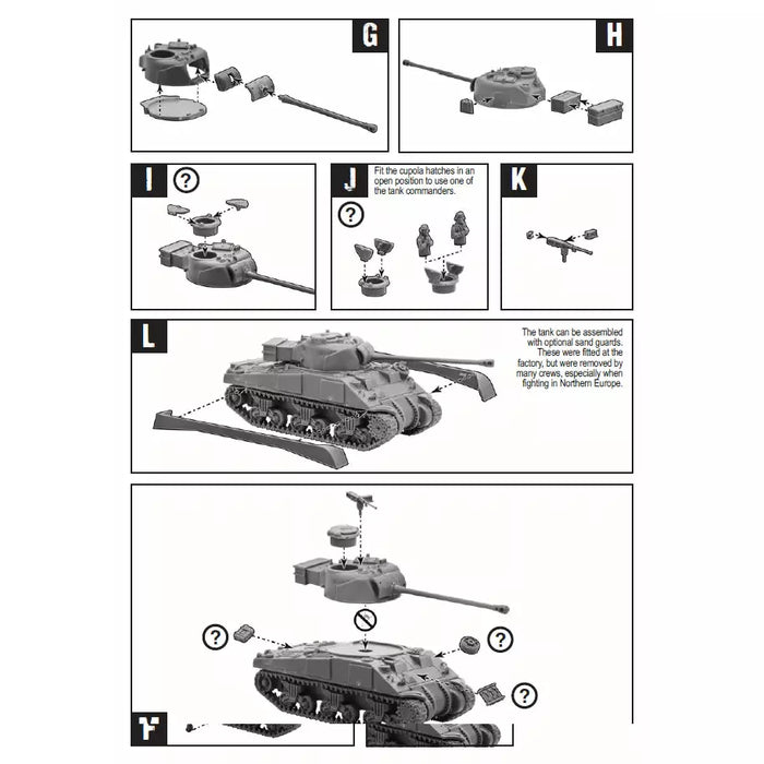 Bolt Action British Sherman V Tank Troop (2 Sherman V's 1 Firefly) New - Tistaminis