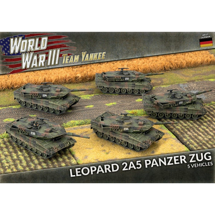 Team Yankee West German Leopard 2A5 (x5 Plastic) - Tistaminis