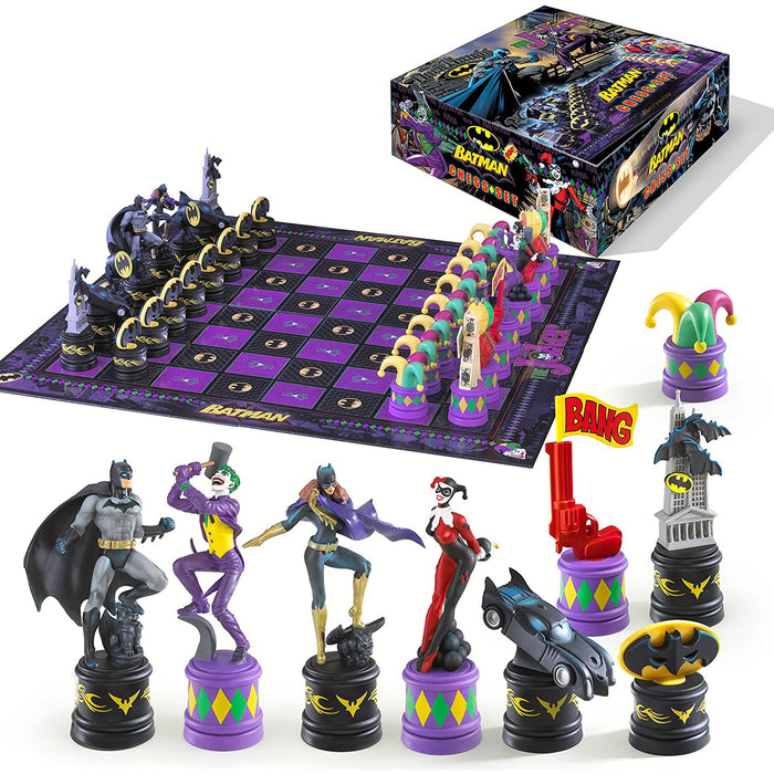 JOKER VS. BATMAN CHESS SET New - Tistaminis