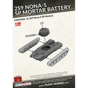 Team Yankee Soviet 2S9 Nona-S SP Mortar Battery (x3) New - Tistaminis