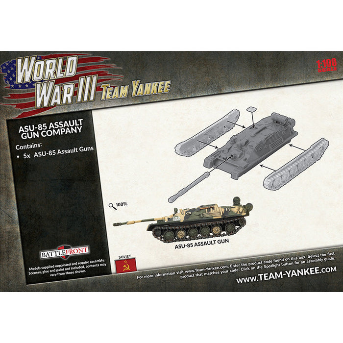 Team Yankee Soviet ASU-85 Assault Gun Company (x5) New - Tistaminis