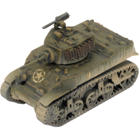 Flames Of War American M5 Stuart Tank Platoon New - Tistaminis