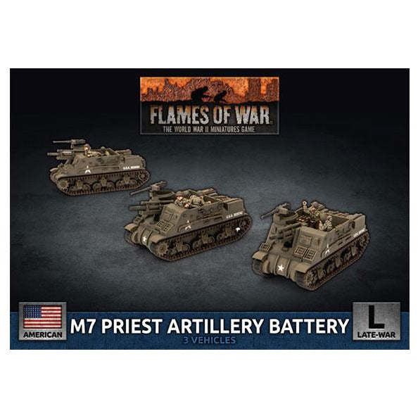 Flames Of War American M7 Priest Artillery Battery New - Tistaminis