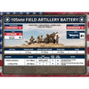 Flames Of War American 105mm Field Artillery Battery New - Tistaminis